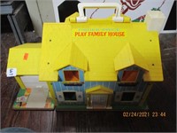 70's Fisher Price Play Family House & Extras