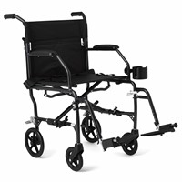 Medline Ultra Lightweight Transport Wheelchair for
