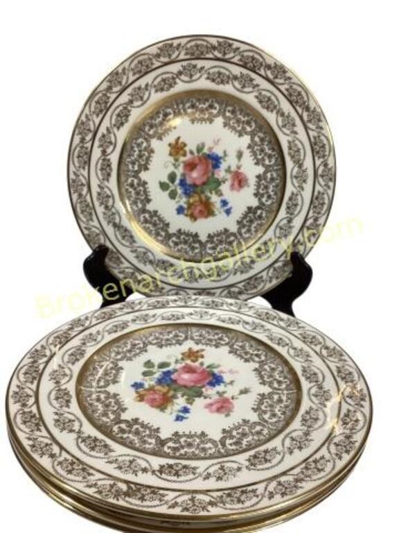 Gold Trimmed China Plates