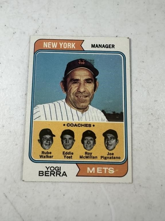 1974 TOPPS BASEBALL MANAGER YOGI BERRA #179