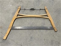 VINTAGE HAND SAW, 30" L