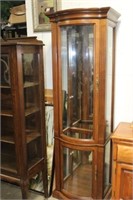 Lighted Wooden Display Cabinet 20.5x17x70H