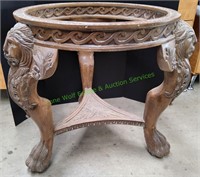 Table Base with Carved Lion Legs