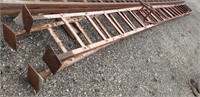 2- 16"x19' Steel Ladders & 8' Wagon Ladder