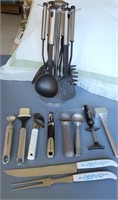 Kitchen hand utensils, ice cream scoops
