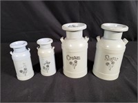 Vintage Miniature Milk Can Containers