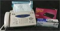Brothers Intellifax 775 fax machine & extras