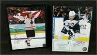 Framed Signed pictures 8" x 10"