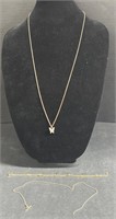 (AW) Gold Tone Bracelet Necklace And Chain