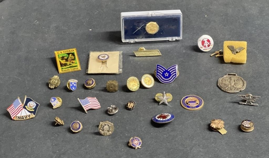 (E) Military And Veterans Pins