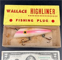 Wallace Highliner Fishing Plug Lure w Box