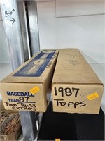 2 boxes of sports cards