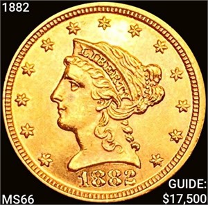1882 $2.50 Gold Quarter Eagle