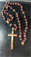 Large Vintage Buckeye Rosary