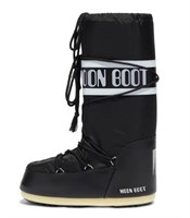 Moon boots icon black nylon