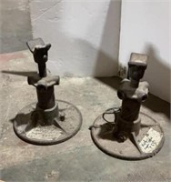 2 matching heavy  jack stands