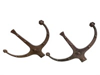 Large French Cast Iron Faux Hinges