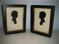 (2) Silhouettes  6x8 Inches