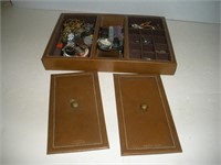 Mens Dresser Valet W/Contents  12x8 Inches