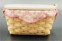 Longaberger Cancer Society Hope Basket W Lid &