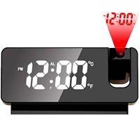 B1987  Musment Projection Alarm Clock, Large LED 1