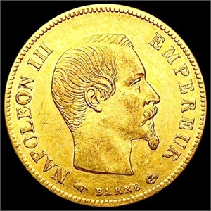 1856 France .0933oz Gold 10 Francs CLOSELY