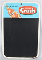 DISCOVER CRUSH TIN EMBOSSED CHALKBOARD SIGN