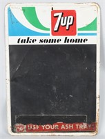7UP TAKE SOME HOME TIN CHALKBOARD SIGN