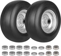 11x4.00-5 Flat Free Tire w/Steel Rim (2 Pack)