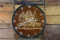 Large Dept. of Railways Clock - REPRO