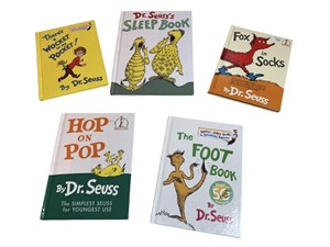 5 Dr Seuss Books:  Hop On Pop, There’s a Wocket