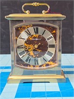 Howard Miller brass mantel/desk clock