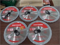 5 Craftsman 7-1/4" 24T Circular Saw Blades