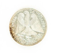 Coin 1987 10 Deutche Marks 750 Anniv Silver Coin