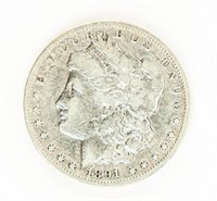 Coin 1891-CC Morgan Silver Dollar-VG+