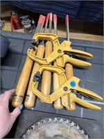 CHISELS & CLAMPS LOT