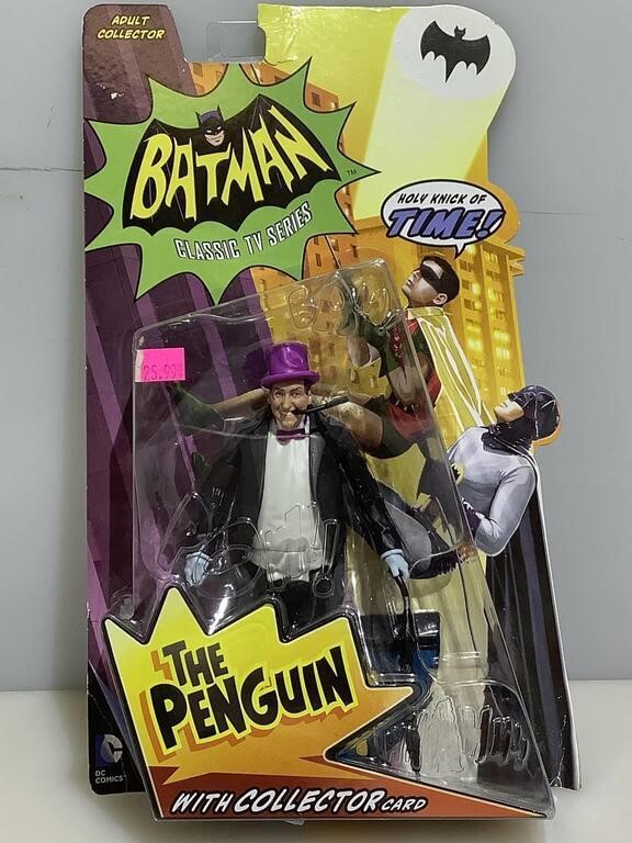 New on card. Batman collectible Penguin action