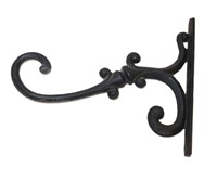 ornate heavy iron wall hook hanger