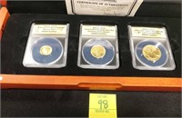 2016 Centennial Gold 3-Coin Set .9999