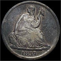 1837 Seated Liberty  Half Dime LIGHT CIRC