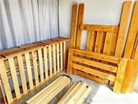 Full over Full Bunkbed w/ pull out twin trundle