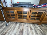 Wood TV console