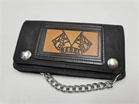 Rebel Leather Wallet w/Chain