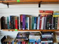 SHELF OF MIXED PAPERBACK BOOKS