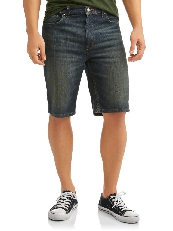 WFF8940  George Mens 100 Cotton Jean Shorts