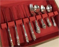 Sterling Silver Cutlery In Display Case