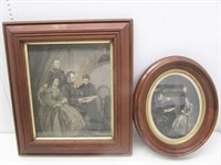 (2) Early Abraham Lincoln “Lincoln Family” Prints