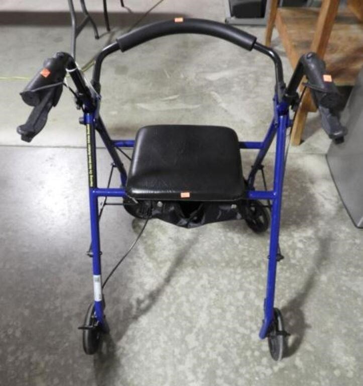 Drive wheeled walker with brakes & seat. Under