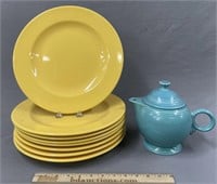 Vista Plates & Fiesta Teapot