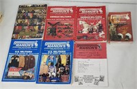 Lot of Manions Military Auction Catalogs